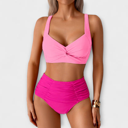 Zoe - Rüschendes Bandeau-Badeanzug