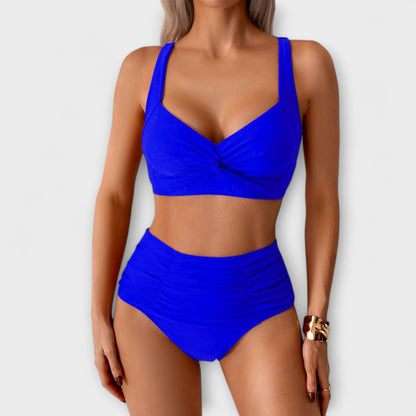Zoe - Rüschendes Bandeau-Badeanzug